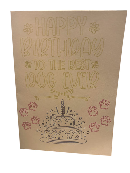 Birthday card for your pooch