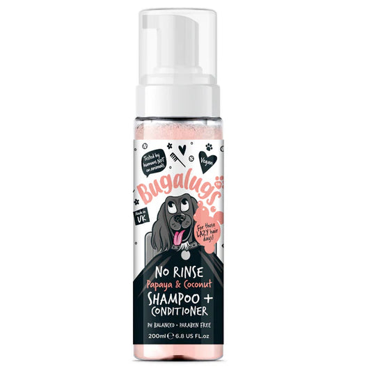 Bugalugs No Rinse Papaya & Coconut Dog Shampoo & Conditioner